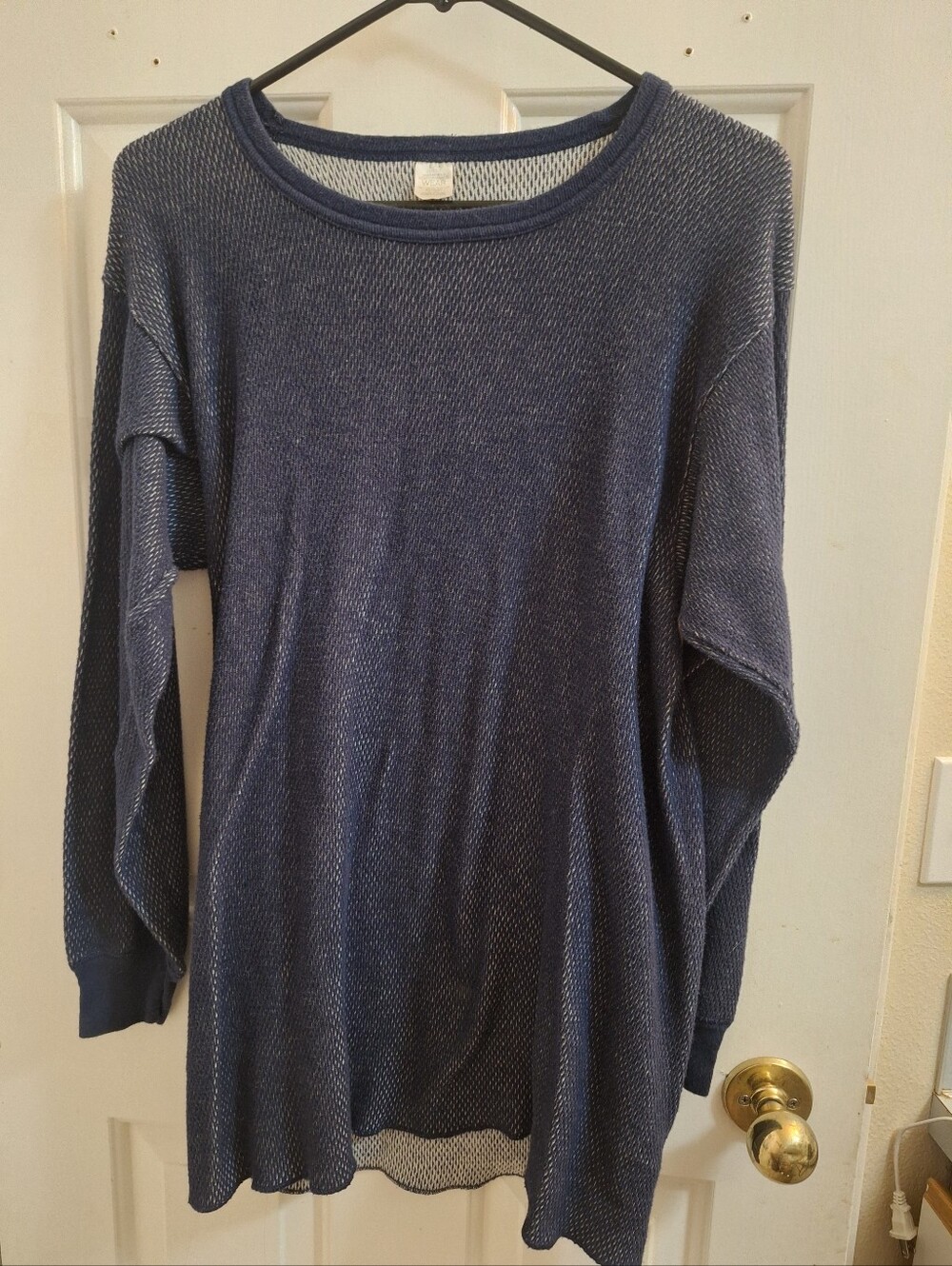 Morgan Mills Performance Wear Long  Shirt Blue XL